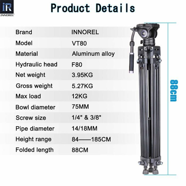Innorel stativ - US-VT80+F80