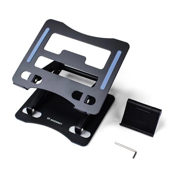 Bärbar datorstativ - WOZINSKY - WRS-CPY75DSB - Aluminium - Höjdjusterbar - Smartphone-stativ