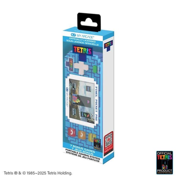 My Arcade Pixel Pocket Pro Tetris blå (pixel / tegelmönster)