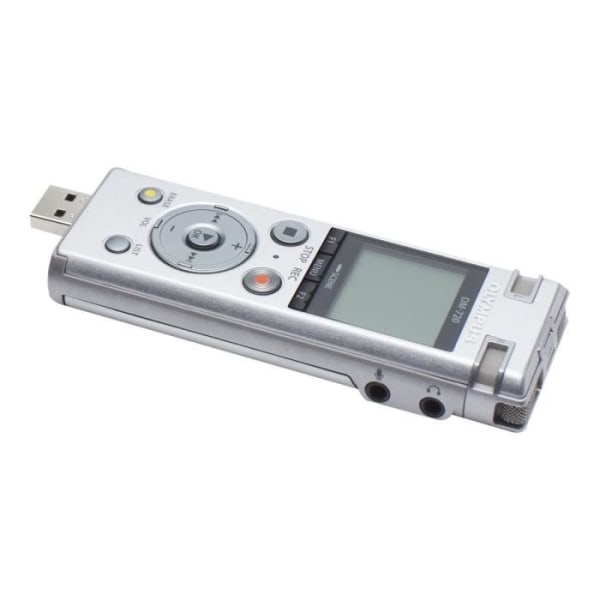 Diktafon - OLYMPUS - DM-720 - 4 GB - Silver - Med ME-33 mikrofon