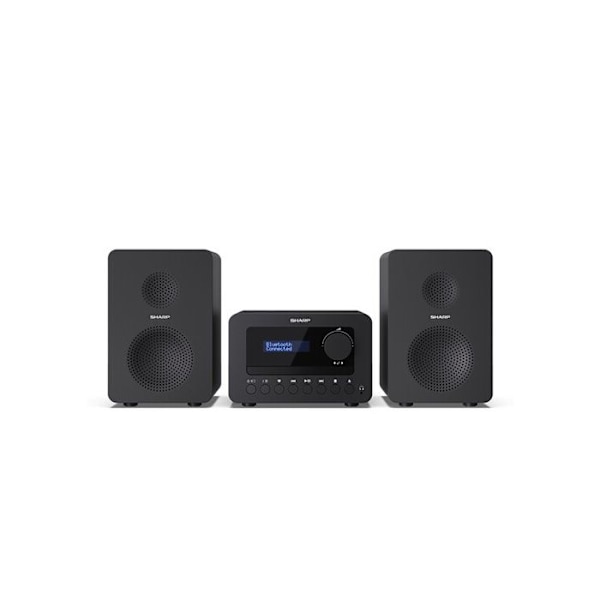 Mikrofon ljudsystem - SHARP - XL-B520D - Bluetooth - CD-spelare - DAB+/FM-mottagare Svart