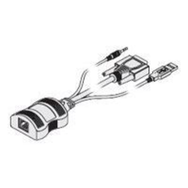 KVM-kabel ADDER - CATx - PS/2 6-stift, HD-15 - RJ-45 (F)