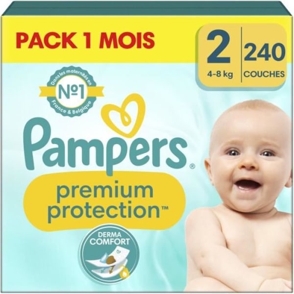 Pampers Premium Protection Blöjor Storlek 2 - Paket om 240