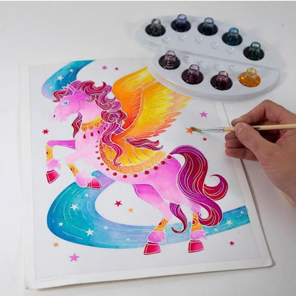 SENTOSPHERE - Aquarellum unicorn pegasus - Blandat - Från 8 år - Innovativ teknik Flerfärgad