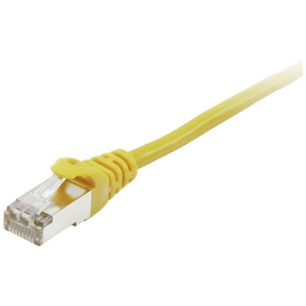 Utrusta CAT 6 S/FTP nätverkskabel - 1m - RJ45 - Guldkontakter - Gul