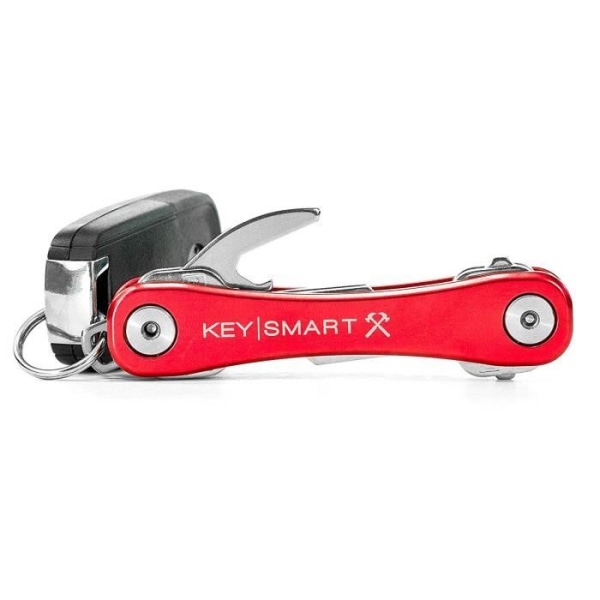 KeySmart Rugged multifunktionell nyckelring med flasköppnare/flasköppnare och fickklämma (för 2 till 14 nycklar,