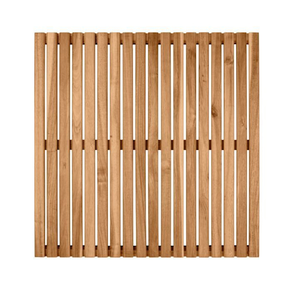 Duschgaller - WENKO - Acaciaträ - Halkfritt - 55 x 55 cm - Inomhus/Utomhus Trä