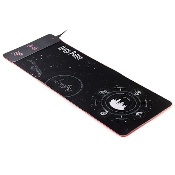 XL Spelmusmatta - NUMSKULL - Harry Potter - Trådlös Laddare 15W - Anpassningsbar LED - Halkfri