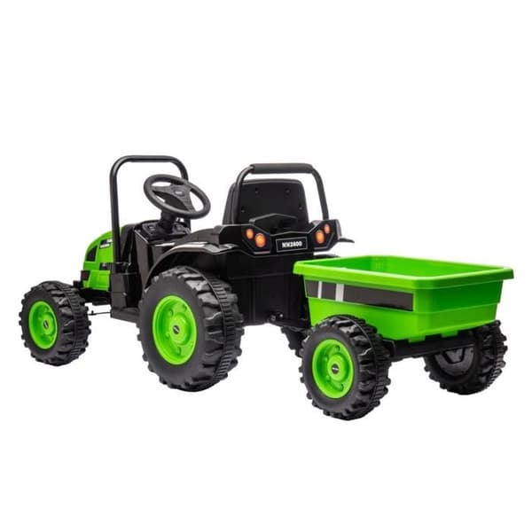 Eltraktor med släp FARMER Grön Grön