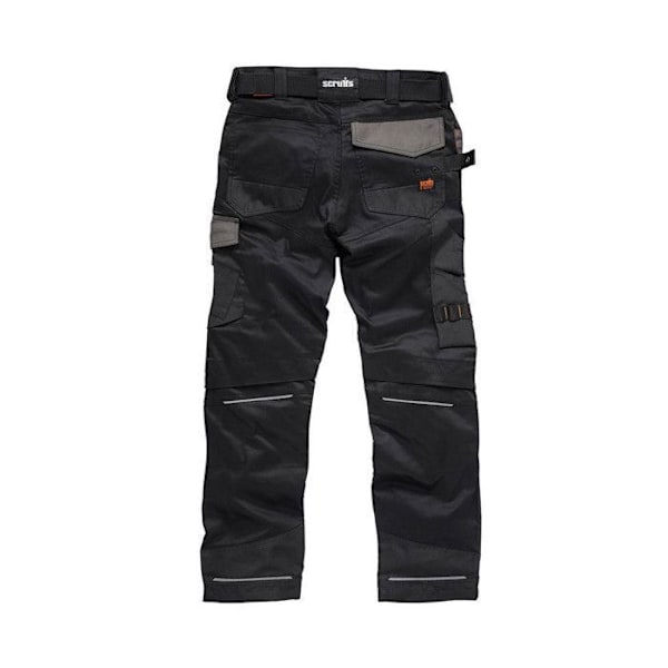 Arbetsbyxor - Scruffs - Pro Flex - Svart - Tight fit - Hållbar Cordura Svart 30