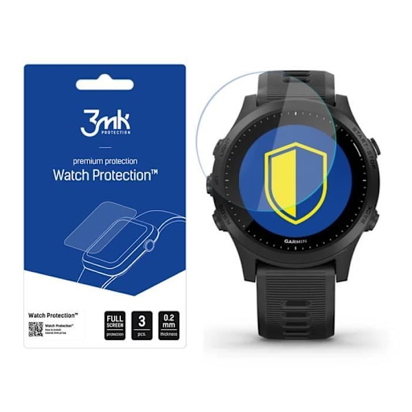 Lot de 3 hybridglasögon för 3MK Garmin Forerunner 945 FlexibeGlass - transparent - TU