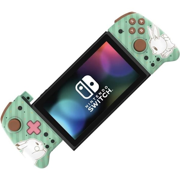 Manette Joy-Con - HORI - Split Pad Pro - Motiv Pikachu och Evoli - Trådbunden - Grön Grön