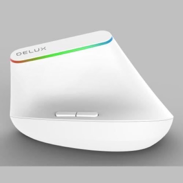 Trådlös Optisk RGB-mus M618DB-RGB-VIT Delux VIT