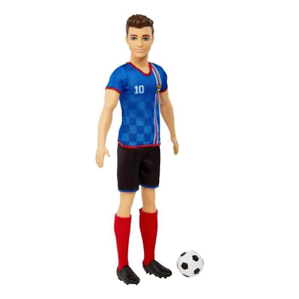 Barbie - Ken Fotbollsspelare - Modedocka - Från 3 år Flerfärgad