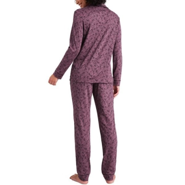 Schiesser Lång pyjamas Dam Enkelhet Mauve XXL