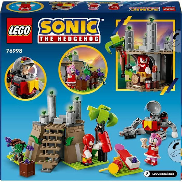 LEGO® Sonic the Hedgehog 76998 Knuckles and the Shrine of the Master Emerald Gamer Set Flerfärgad