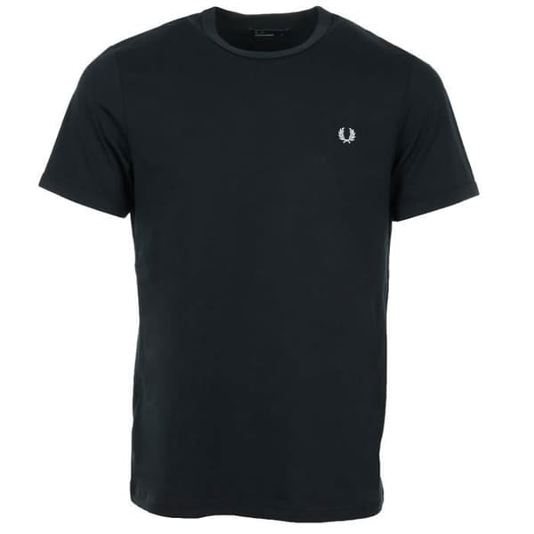 Fred Perry Ringer "Navy" T-shirt marinblå S