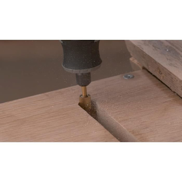 Set med 2 slitstarka stål Dremel Max 115 fräsar - ø 7,8 mm cylindriska