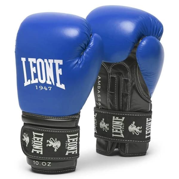 Leone ambassador boxningshandskar - blå Blå 12 OZ
