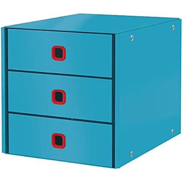 Förvaringslåda A4 - LEITZ - Click & Store - 3 Lådor - Blå - Cosy-serien Blå