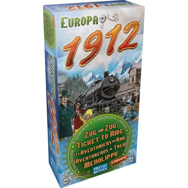 LES AVENTURIERS DU RAIL Extension Europe 1912 - Styrelsestrategispel - Asmodee - AVE07ML2 Flerfärgad