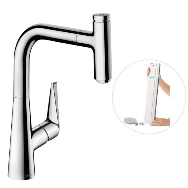 Hansgrohe Engrepps diskbänksblandare Comfort höjd, silver, - 73852000