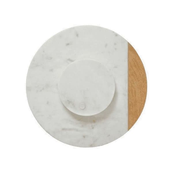 PLAT TOURNANT MARMOR 30CM Vit Vit