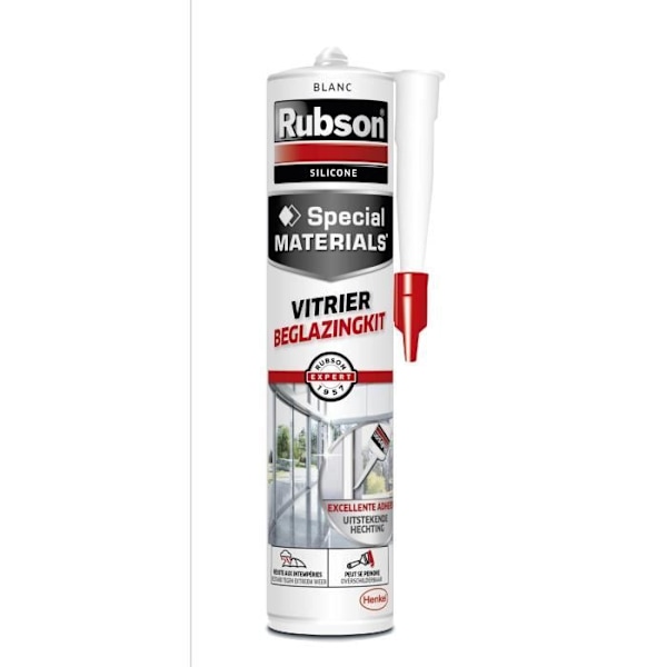Glasmästarspackel - 280 mL - vit Vit