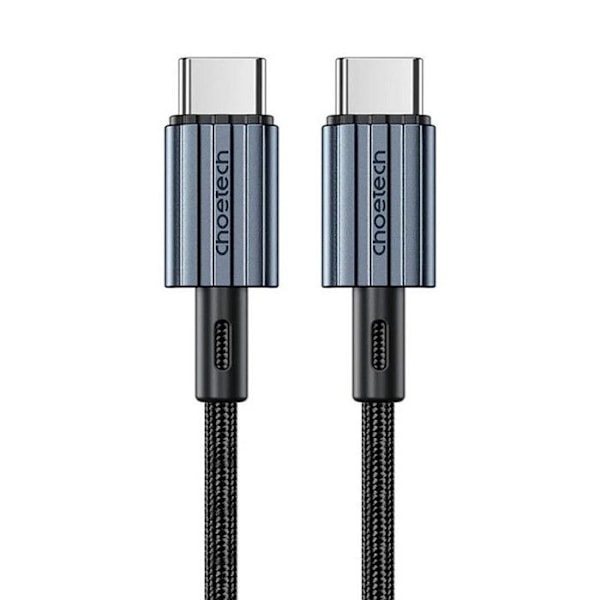 Choetech flätad usb-c till usb-c pd60w svart 1,2m