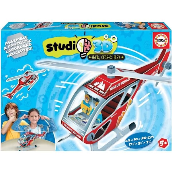 EDUCA - Pussel - Helikopter 3D Studio