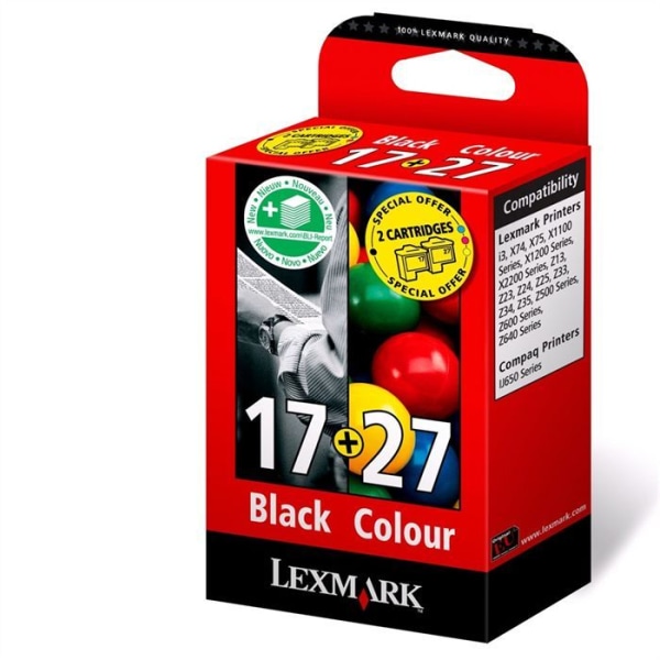 Lexmark 17 + 27 multipack bläckpatroner färg