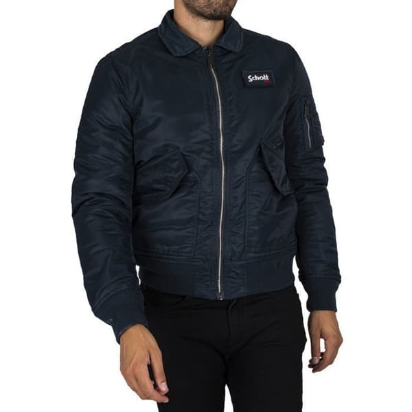 Schott CWU Original jacka - marinblå - L Marin S