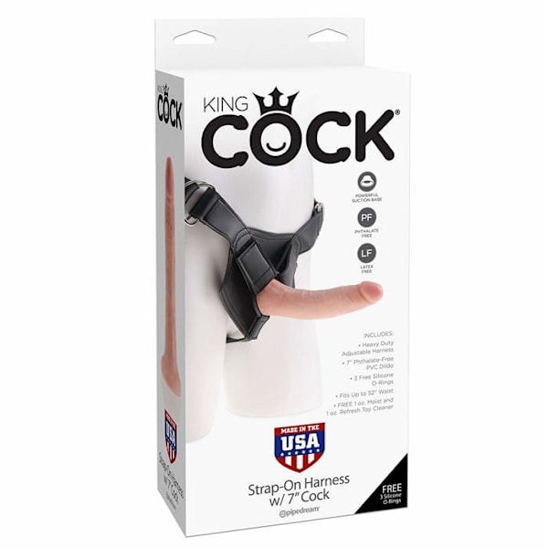 Dildo - rabit - vibrator Pipedream - PD5622-21 - 7'' Strap-on Dildo Flesh