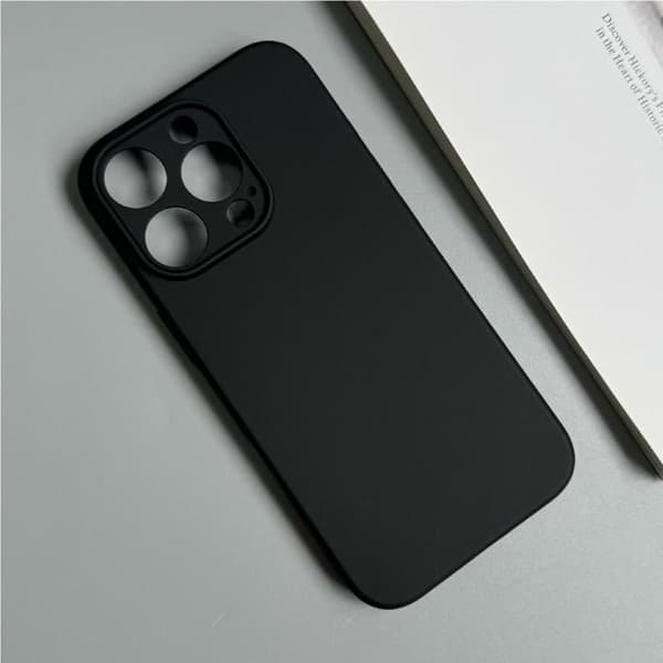 Silikonskal för iPhone 16 Pro Max - Svart Svart