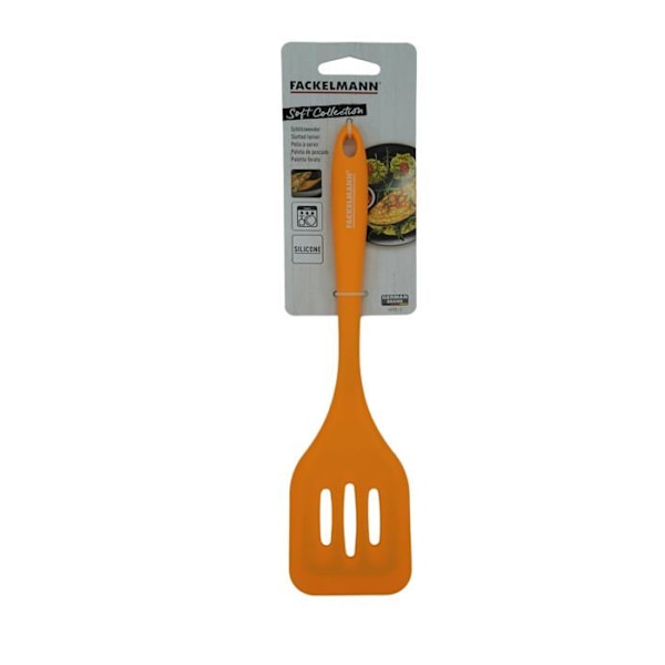 Fackelmann - 40370 - Soft Collection Silikonspade för frityr 29 x 7 x 1,5 cm Svart eller orange