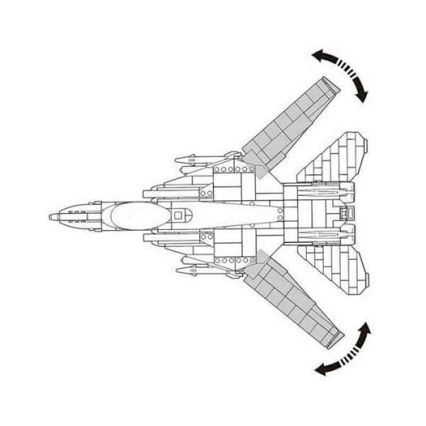 Byggsats - Jet Plane Jet Fighter Army - Sluban - 404 stycken