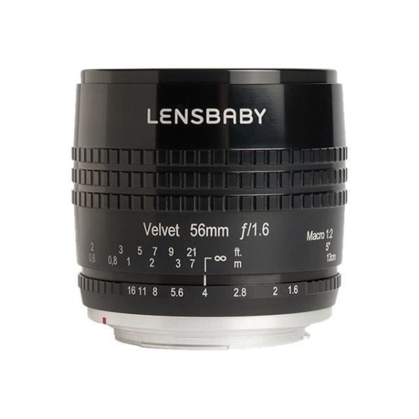 Lensbaby Velvet 56 objektiv - Nikon F - Aperture F/1.6 - Brännvidd 56 mm - Bländarblad 9