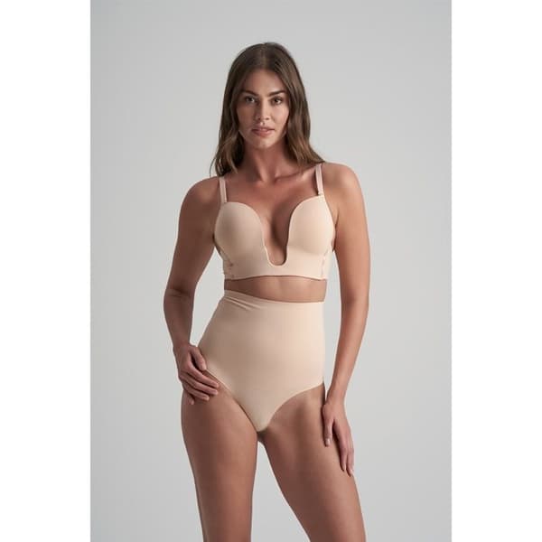 String hög midja dam Bye Bra - beige beige XXL