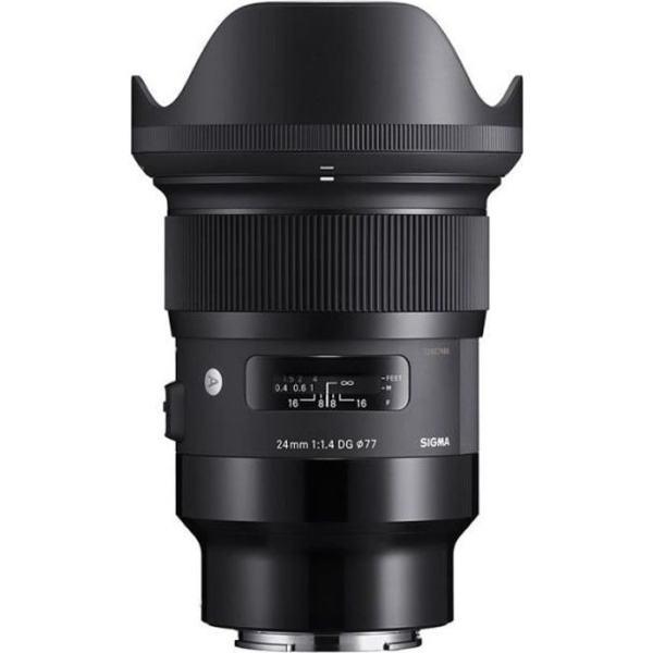 Sigma 24mm f/1.4 DG HSM Art Hybrid Lens Black L Mount - Maximal bländare F1.4