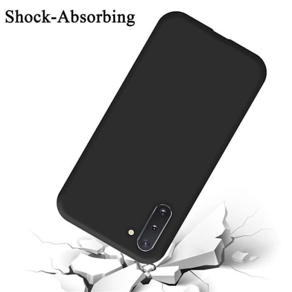 Coque - CADORABO - Samsung Galaxy NOTE 10 - Silikon TPU flexibel - Skydd 360° - Halkfri Svart