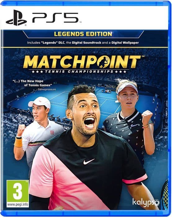 Videospel - Matchpoint - Legends Edition - Import - Spelbart på Franska - PS5