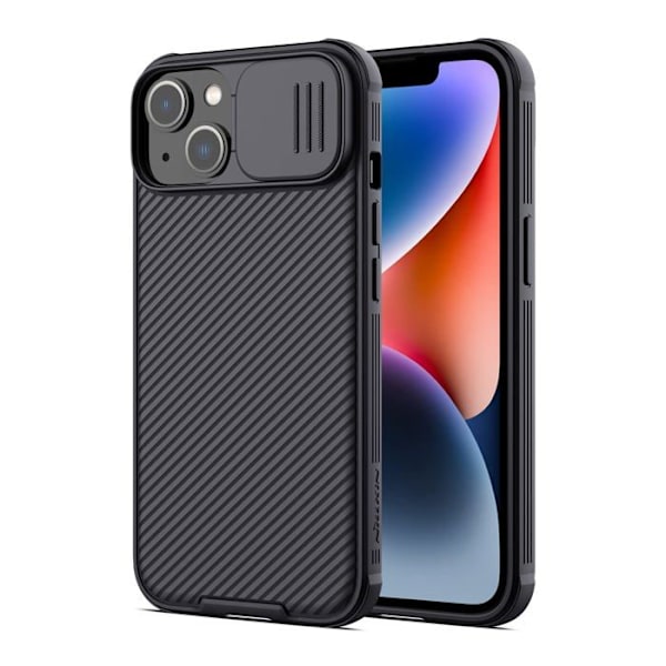 Nillkin iPhone 14 Plus-fodral, CamShield Pro-fodral med skjutbart kameraskydd för iPhone 14 Plus, svart