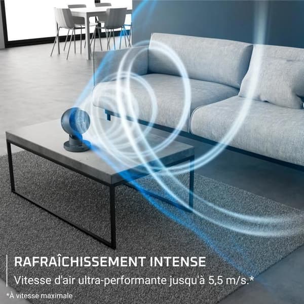 Rowenta Turbo Swift Compact, Bordsfläkt, QV2540F0 Blågrå