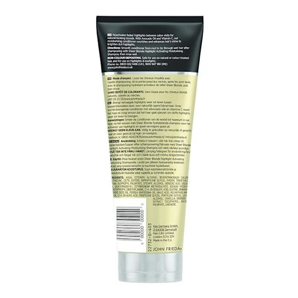John Frieda 2273200 - KVM SWITCH - Sheer Blond Highlight Activator Nutrition Detangling Care 250 ml
