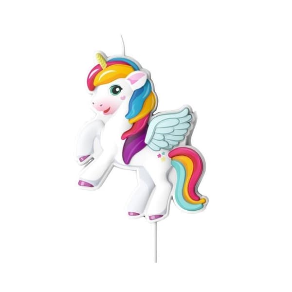 FESTLJUS UNICORN 8CM Vit