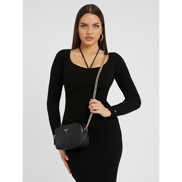 Axelväska - GUESS - Noelle Crossbody Camera - Svart - 100 % polyuretan - Kompakt Svart