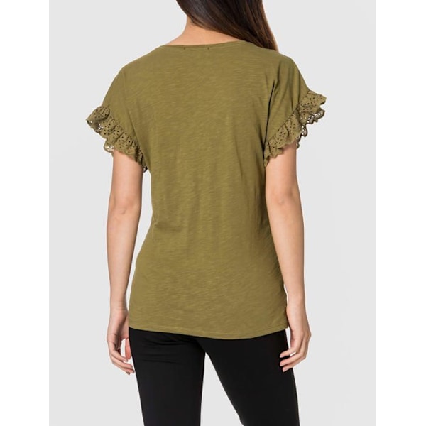 Supermom T-shirt - 1230010 - T-shirt SS Broderi T-shirt dam Olive Drab XS