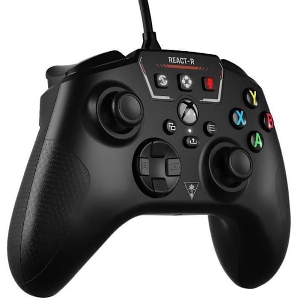 Xbox Series Xbox One Windows Wired Gamepad - Turtle Beach REACT-R - Svart Svart