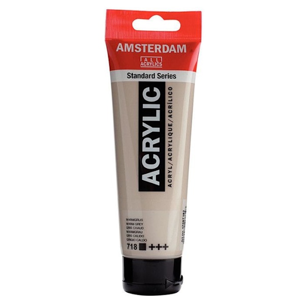 Akrylfärg - TALENS - Amsterdam - 120ml - Varmgrå - Matt finish varm grå