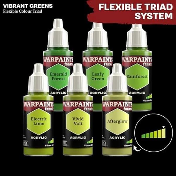 Grön akrylfärg - THE ARMY PAINTER - Afterglow - 18 ml - Blandkula - Pipett Efterglöd